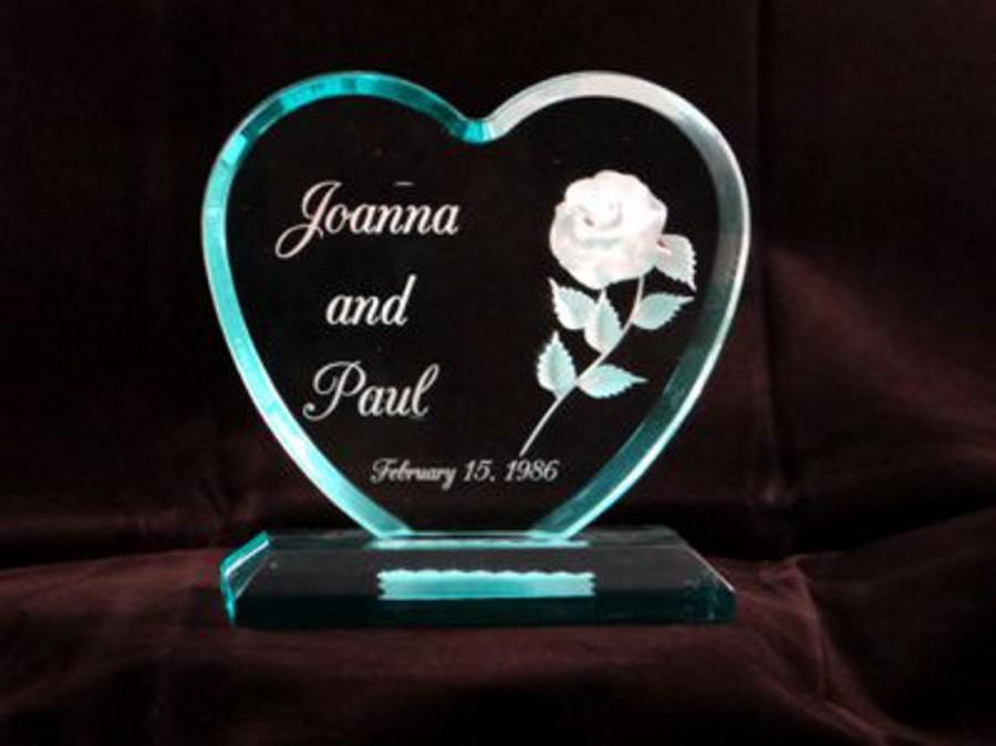 Mariage - Acrylic Cake Toppers with 3D Rose