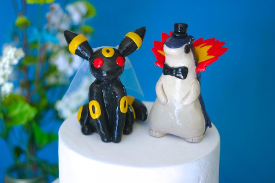 Свадьба - Wedding ANY Pokemon Cake Topper  (made to order)
