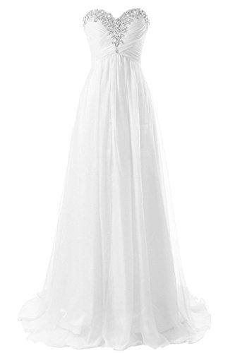زفاف - Sweetheart Chiffon Jeweled Wedding Dress