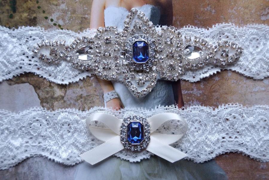 Wedding - Bridal Garter, Wedding Garter Set, Purple Wedding Garter, Purple Bridal Garter, Amanda Style 10715