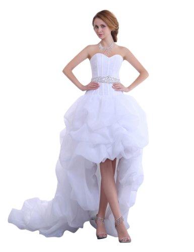 Hochzeit - Chiffon Sweetheart Wedding Dress with Long Tail