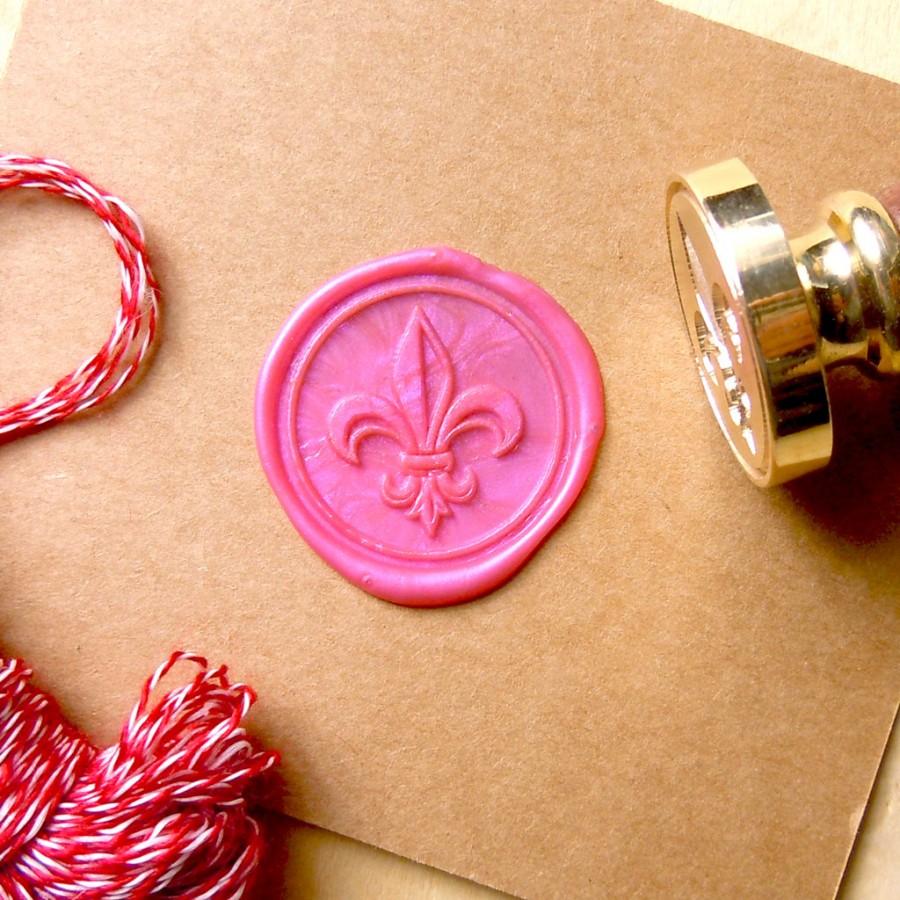 Hochzeit - Fleur de Lis Wax Seal Stamp Custom Order