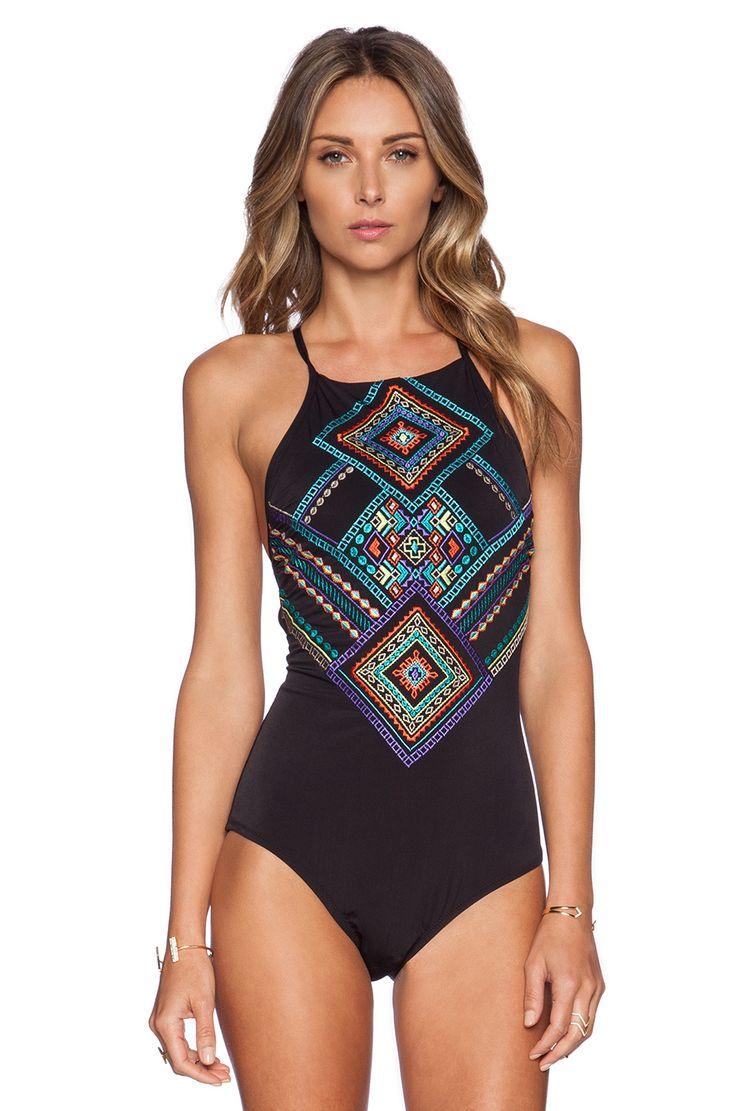Mariage - Nanette Lepore Carmenita Seductress One Piece Swimsuit In Black At @REVOLVEclothing