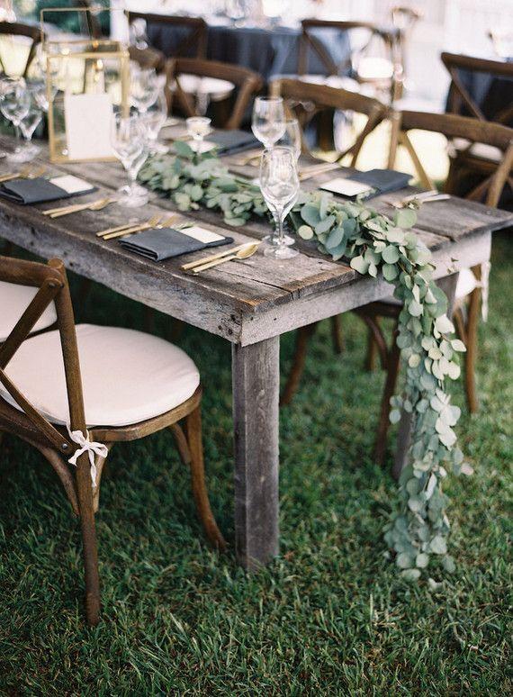 Свадьба - Rustic Fall Wedding Tablescape 