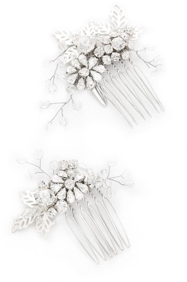 Hochzeit - Jenny Packham Lazuline Mini Crystal Comb Set