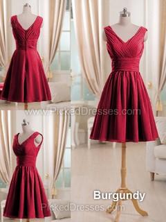 Hochzeit - Buy Red Bridesmaid Dresses Canada at Pickeddresses