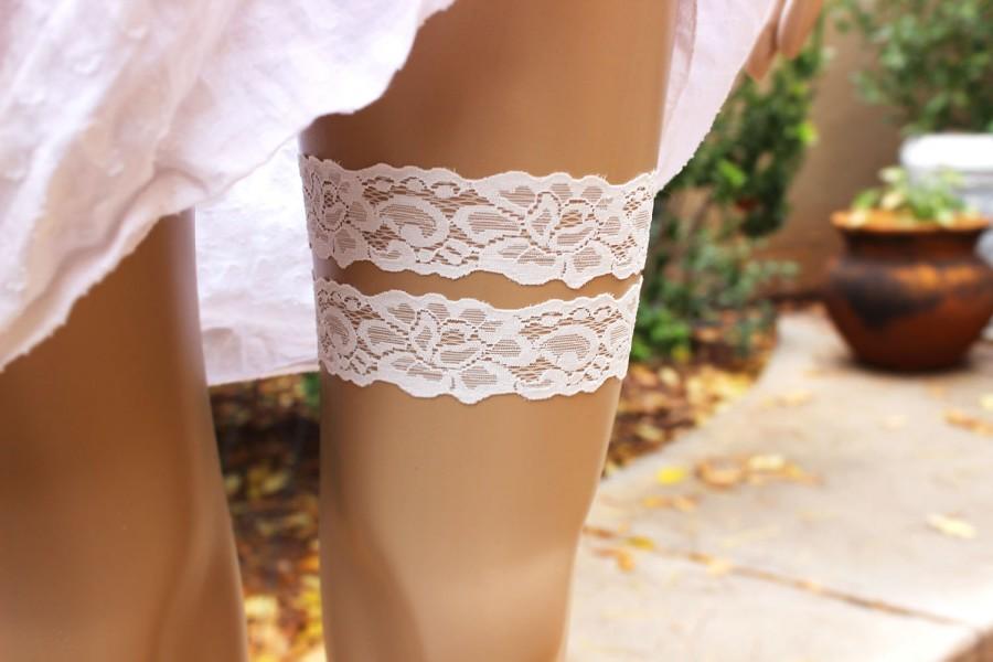 Wedding - Garter Set, 50+ Lace Colors, Wedding Garter Belt, Thigh Garter, Garter Wedding, Custom Garter, Lace Garter, Simple Garter, SB