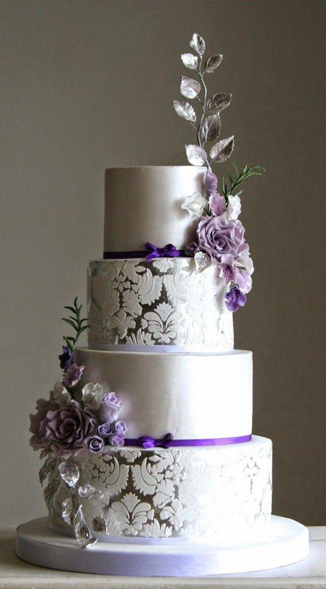 زفاف - Wedding Trends : Metallic Cakes