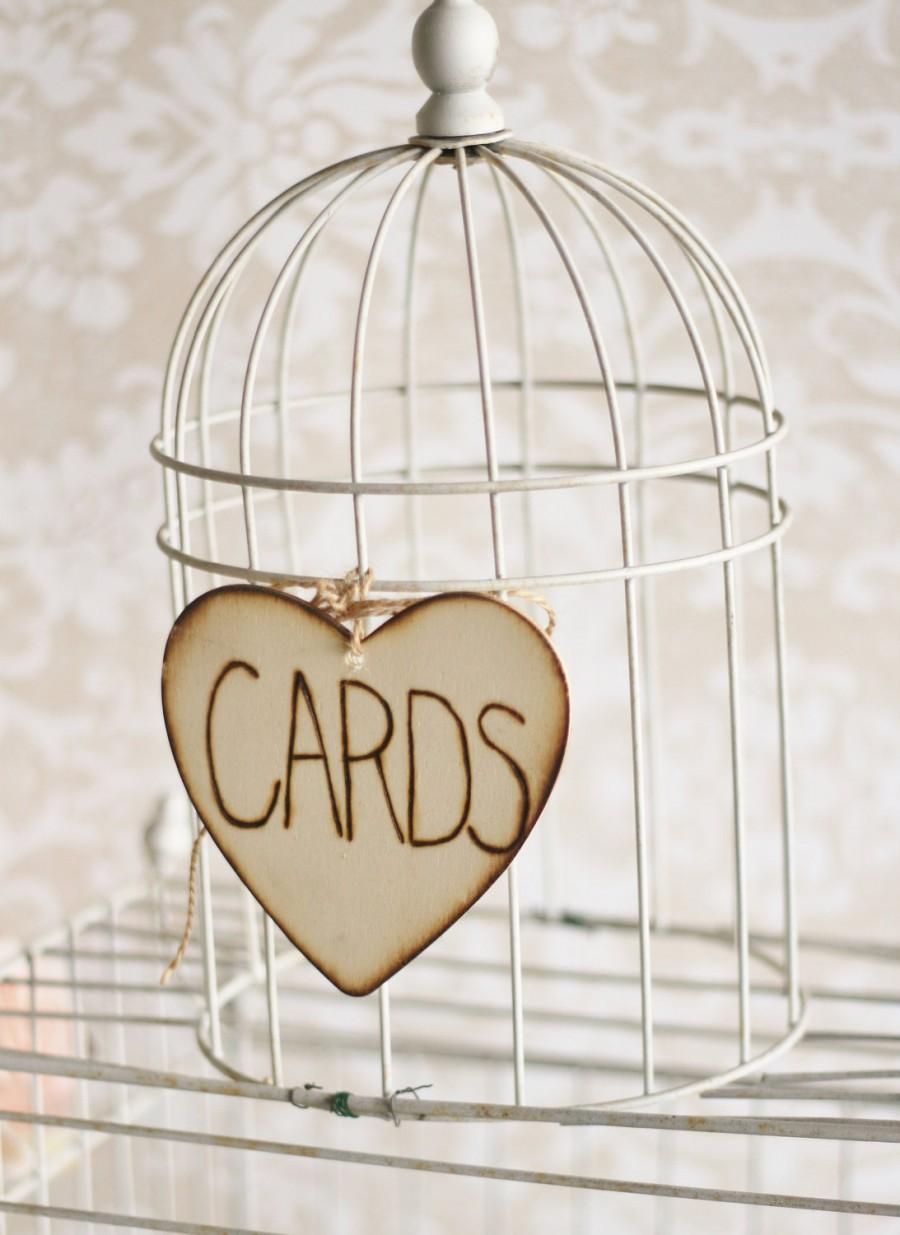 زفاف - Card Box Sign Rustic Wedding Decor (item E10061)
