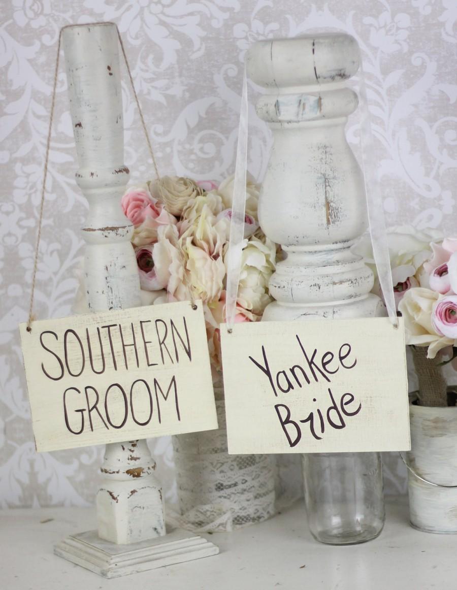 Wedding - Bride and Groom Chair Signs Rustic Country Wedding (Item Number MMHDSR10019)