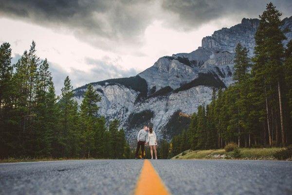 Wedding - This Travel-Loving Couple Visited Banff For Their Picturesque Engagement Photos