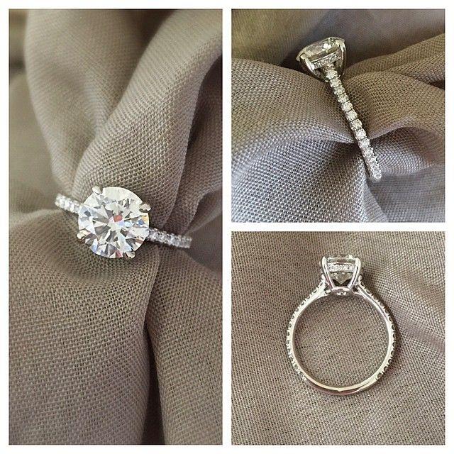 زفاف - Oval Pave Engagement Ring