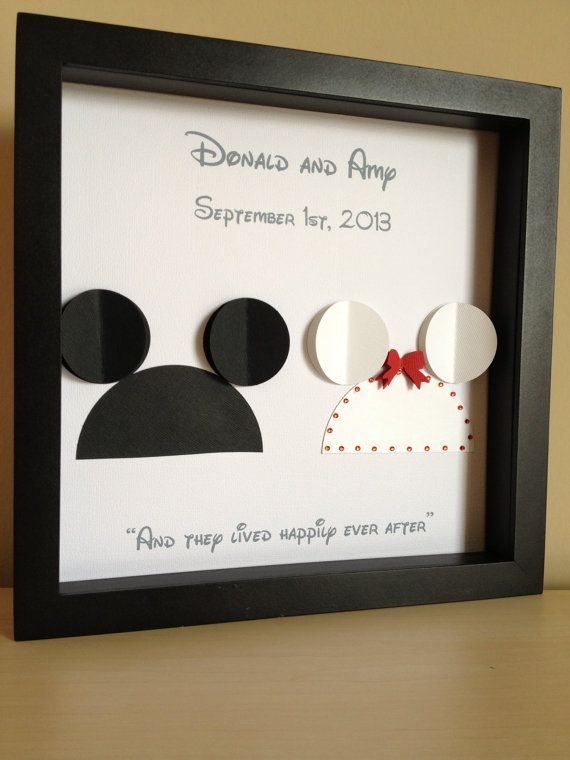 Mariage - Disney Inspired Wedding - 3d Paper Art - Customize For The Perfect Wedding Or Anniversary Gift