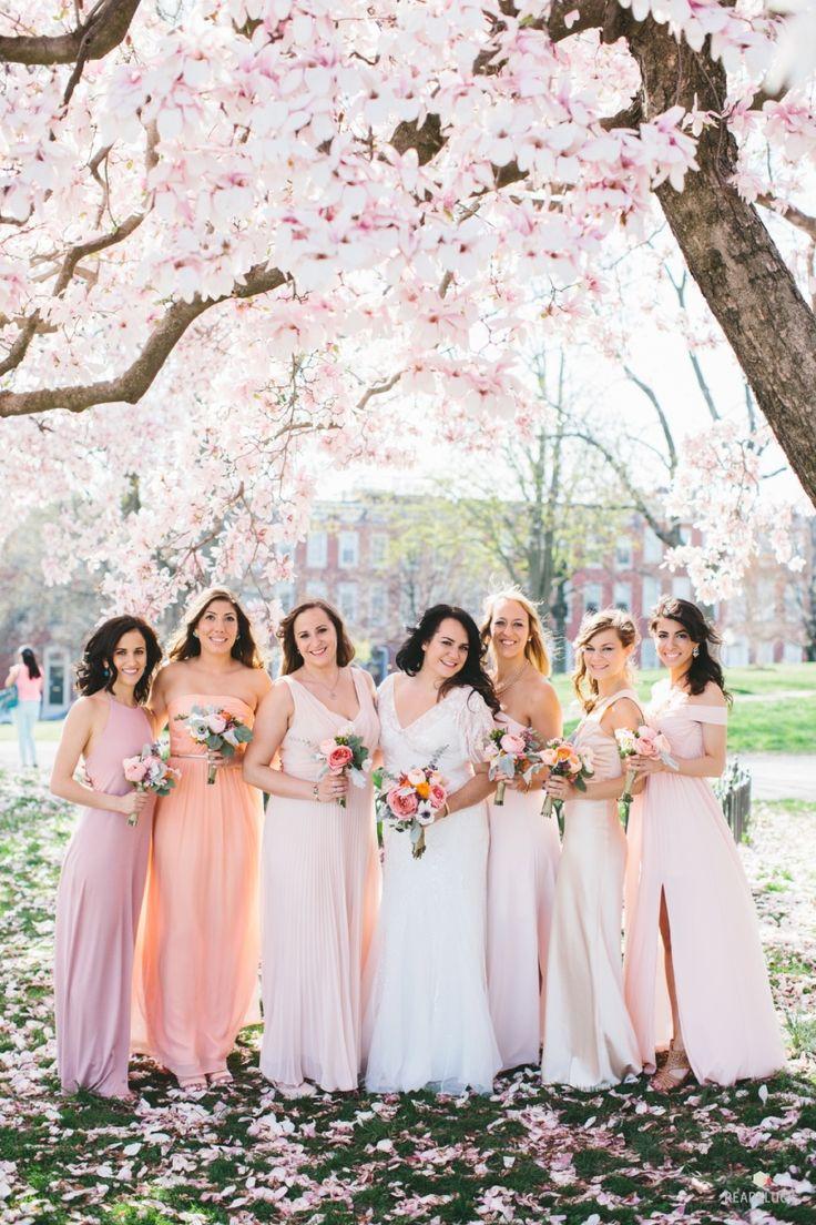 Свадьба - Artistic Baltimore Wedding Surrounded By Spring Blossoms