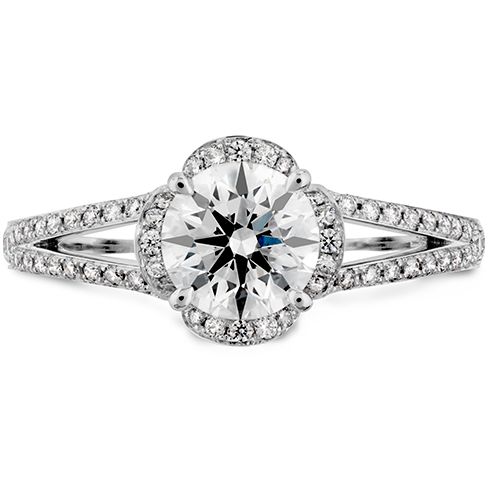 Hochzeit - Lorelei Split Shank Engagement Ring