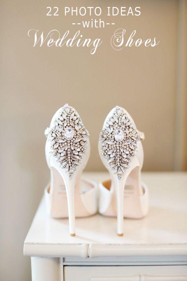 Hochzeit - Gorgeous Vintage Bling Ivory Wedding Shoes