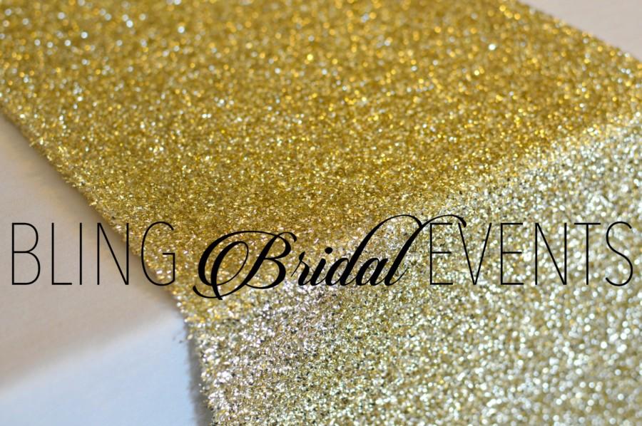 Wedding - Gold Sparkly Table Runner
