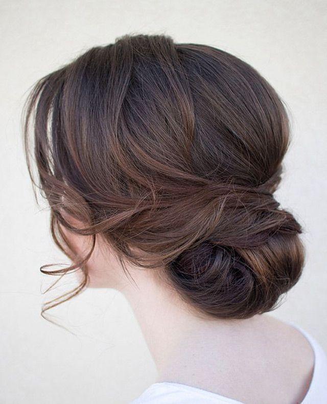 زفاف - 20 Low Updo Hair Styles For Brides