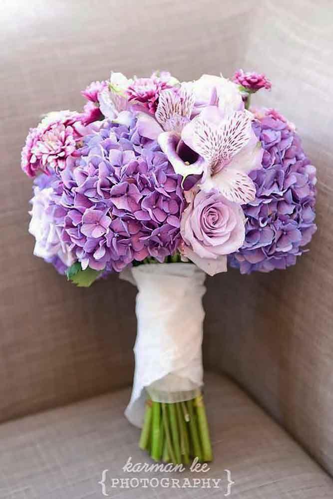 Mariage - 30 Purple & Blue Wedding Bouquets