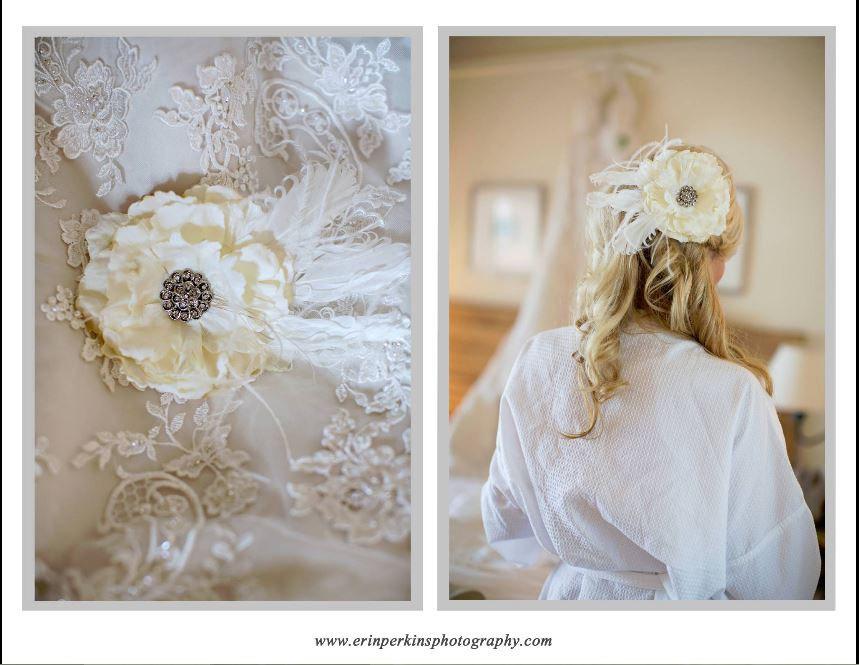 زفاف - Wedding IVORY Hair Clip / Comb / Pin. Flower & Pearls / Rhinestone Fascinator. Statement Sophisticated Bride, Shabby Chic Large Floral Bloom