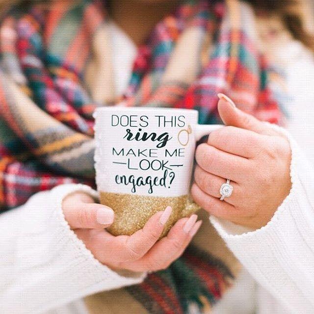 زفاف - Belle The Magazine On Instagram: “How Cute Is This Coffee Cup By @prettymepinkboutique?! Tag A Friend Who Is .    ring …”
