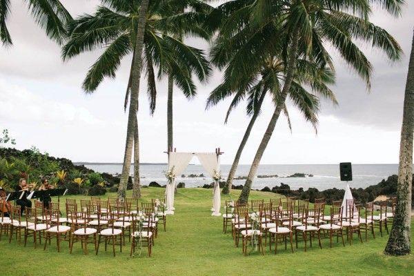Mariage - Stylish Hawaiian Wedding At White Orchid Beach House