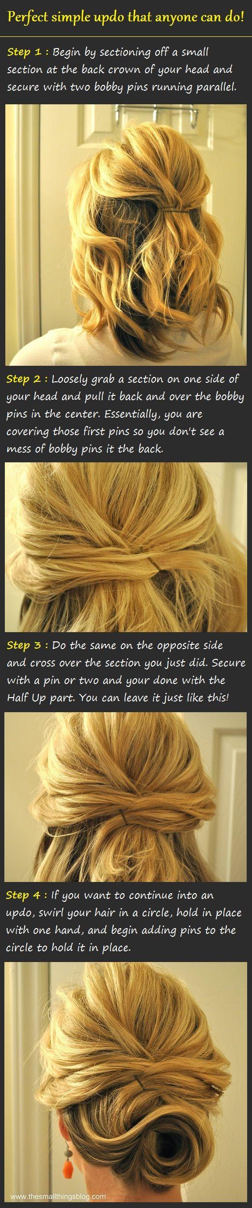 Mariage - Pretty And Simple Updo Tutorial