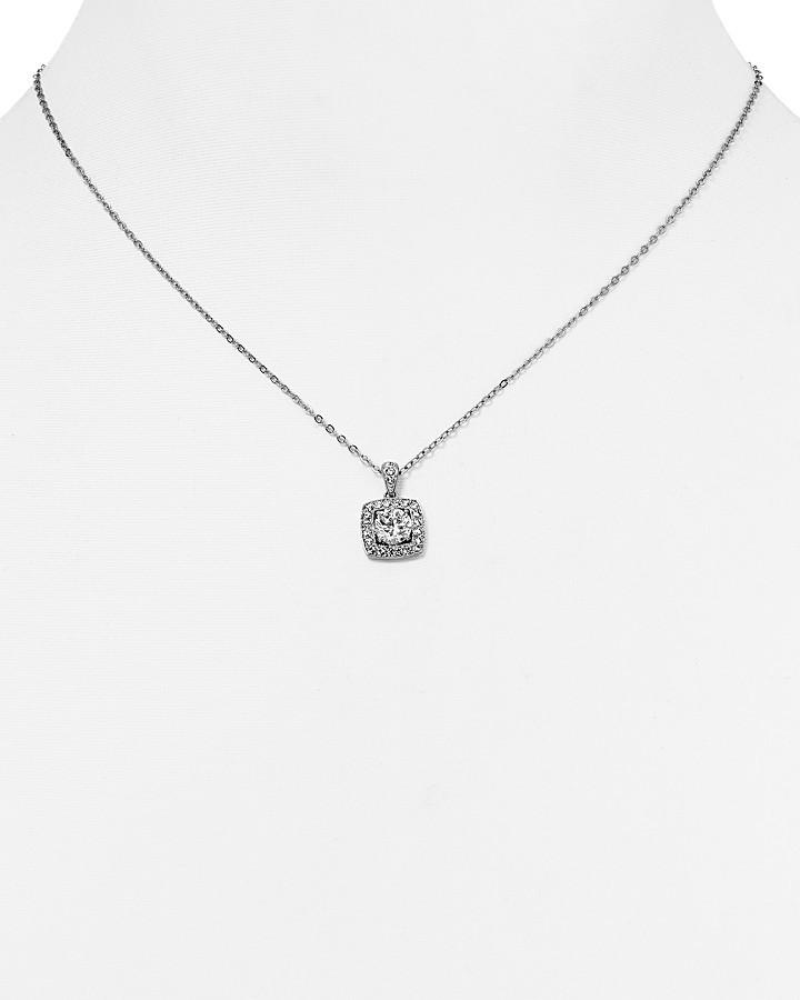 Wedding - Nadri Swarovski Crystal Pendant Necklace, 15"