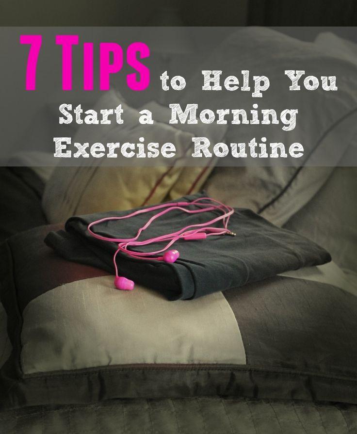 Hochzeit - 7 Tips To Help You Start A Morning Exercise Routine