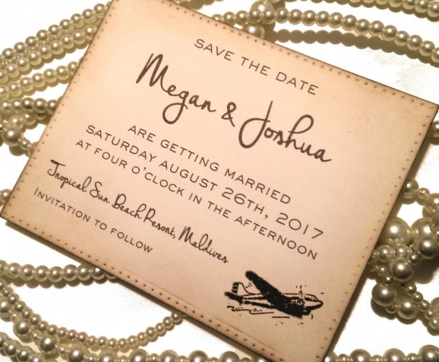 Mariage - Save the Date Postcards, Vintage Save the Date, Destination Save the Date, Modern Save the Date, Custom Save the Date