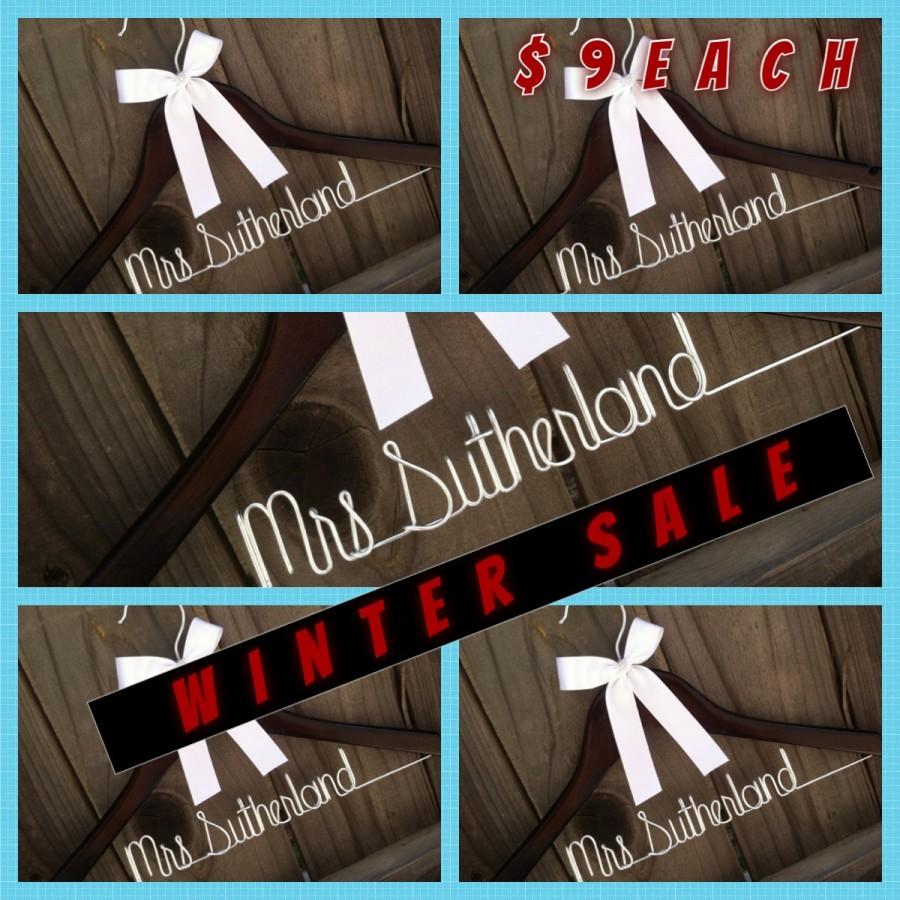 Wedding - 5 Hangers. Lowest Price Ever. Personalized Bridal Wedding Hanger. Bridal Hanger.