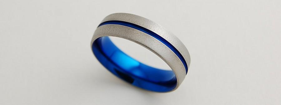 Свадьба - Mens Wedding Band , Titanium Ring , The Orion Band with Comfort Fit