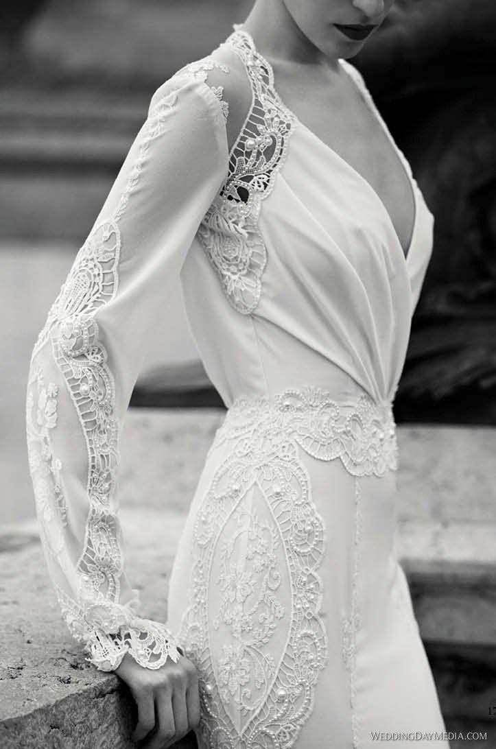 Hochzeit - 25 Elegant Long Sleeve Wedding Dresses