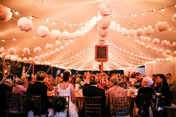 40 Tissue Paper Pompoms Wedding Decorations Custom