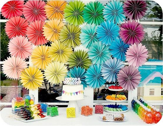 Hochzeit - Party Decor Paper Flowers ...  12 Pomwheels .... Pick Your Colors // weddings // birthdays // party decorations