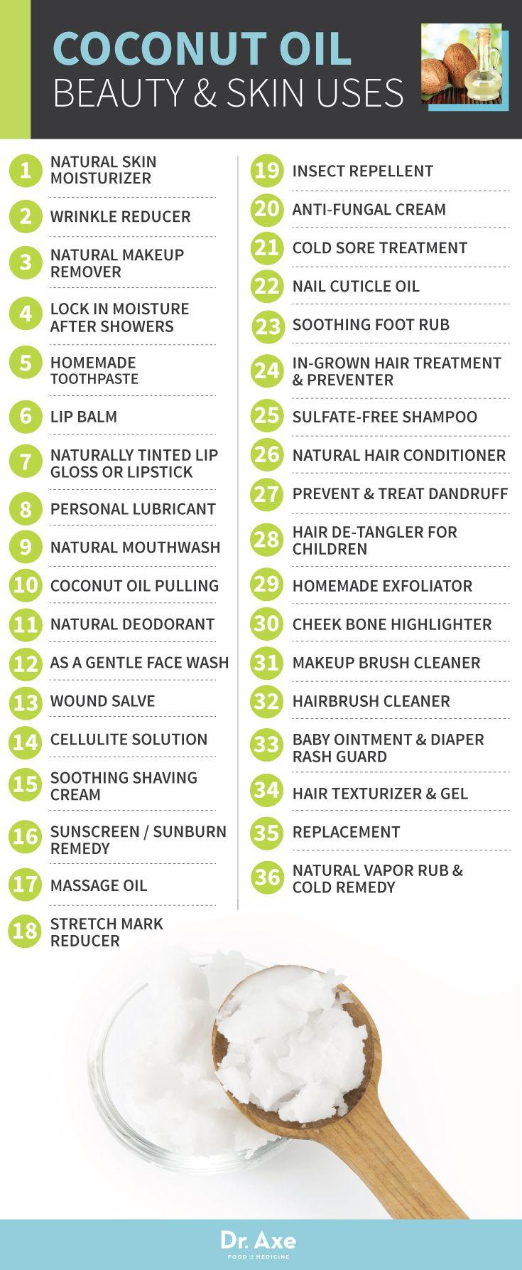 Hochzeit - 77 Coconut Oil Uses And Cures - DrAxe.com