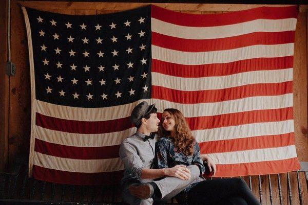 Mariage - Vintage Americana-Inspired Motorcycle Engagement Photos