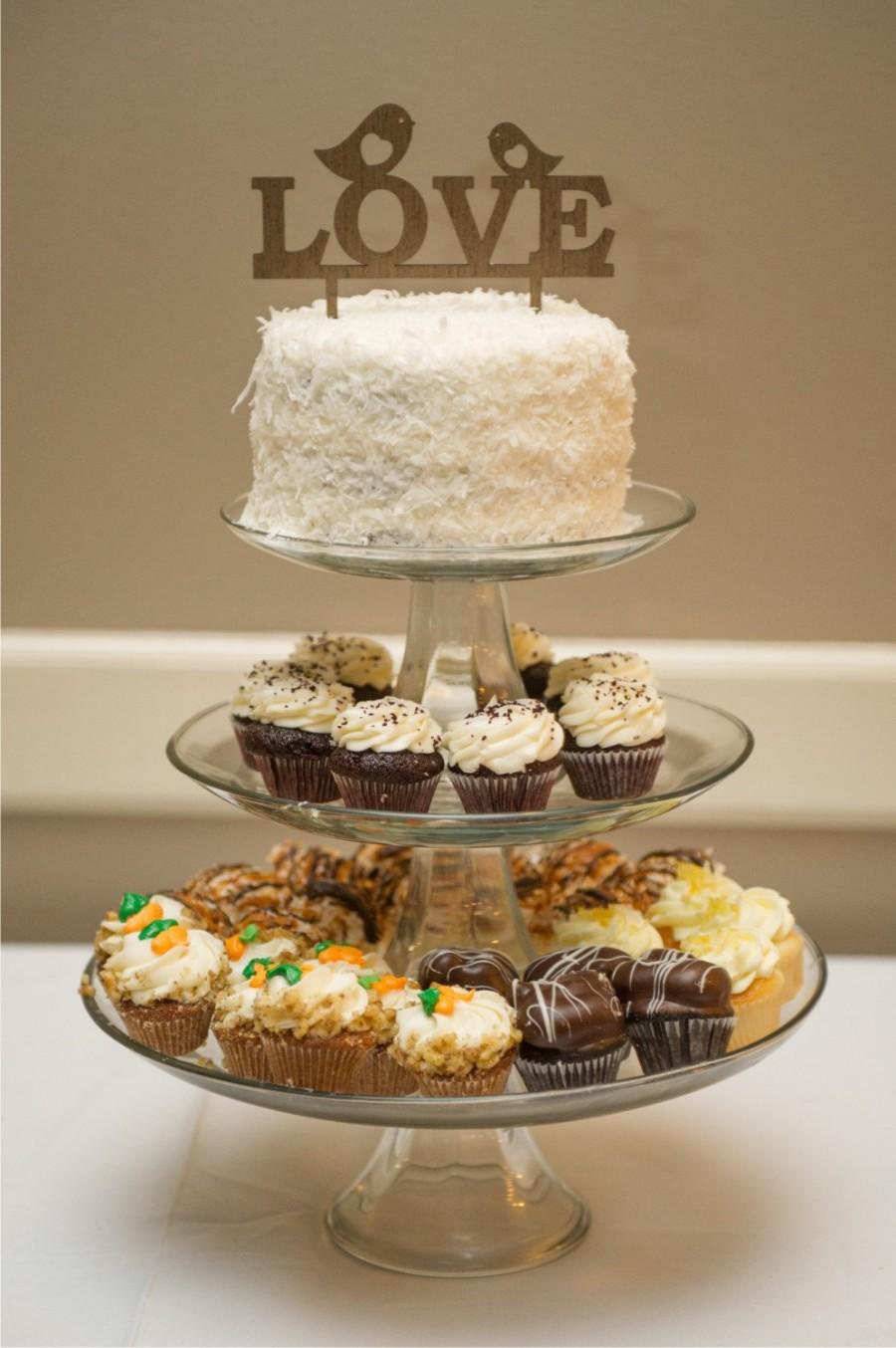 Mariage - wedding cake topper birds - wedding cake topper rustic -wedding cake topper wood - wedding cake topper wooden - cake topper love bird