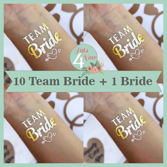 Wedding - Set Of 11 Bachelorette Party, Bachelorette Party Tattoo,team Bride,temporary Tattoo, Bridesmaid Tattoo,bride,hens Party ** SHIPS IN 24 HOURS