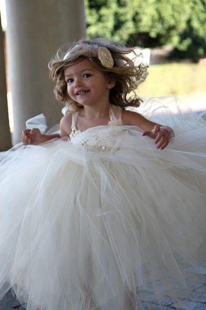 زفاف - Reserved White Girl Tutu Dress Couture SET ON SALE For Toddler Girls Birthday Photo Prop