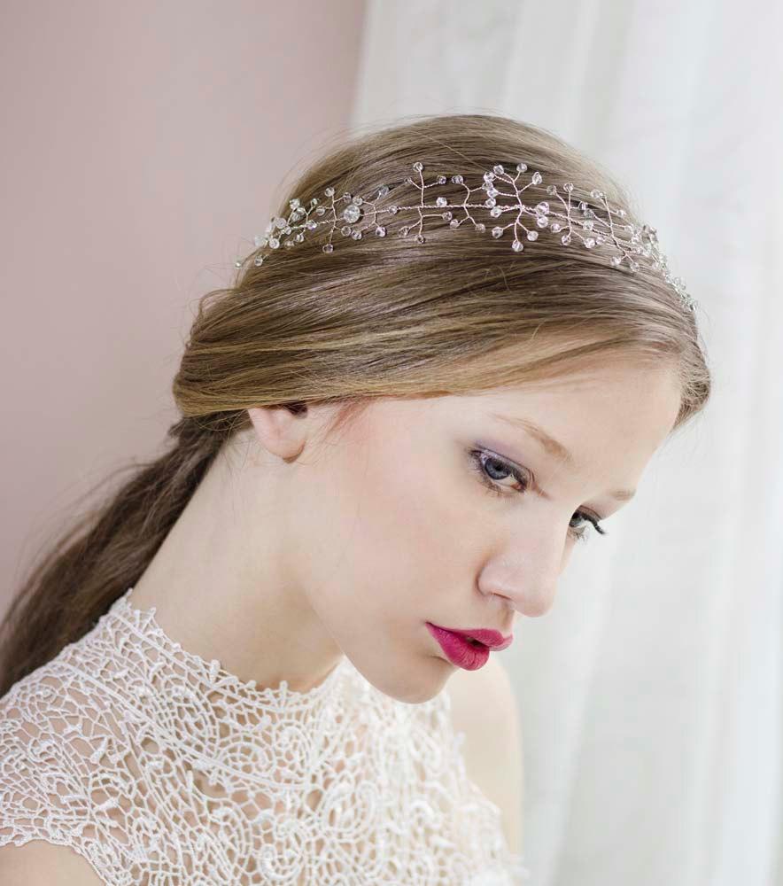 Mariage - Bridal Hair Vine,Bridal Crystal Headband,Wedding Crystal Crown,Bridal Crystal Tiara,Wedding Crystal Hair Vine,Silver Hair Vine,Bridal Wreath