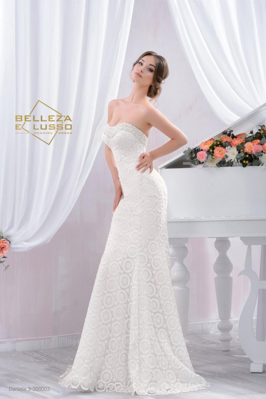 Wedding - Long Fitted style Wedding dress, Slim Wedding Gown with beading