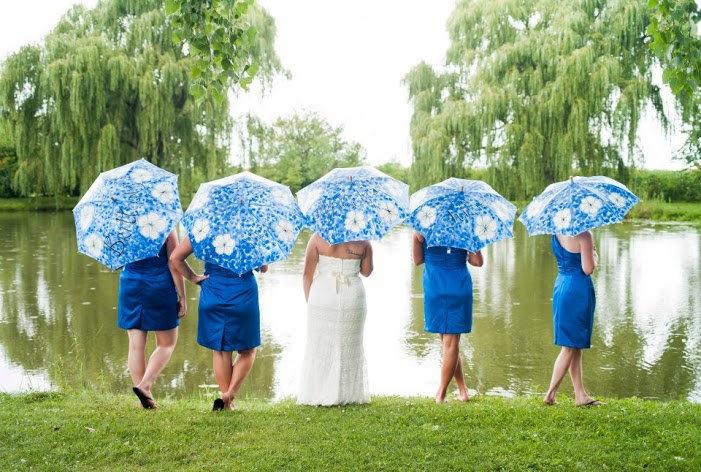 umbrella themed wedding