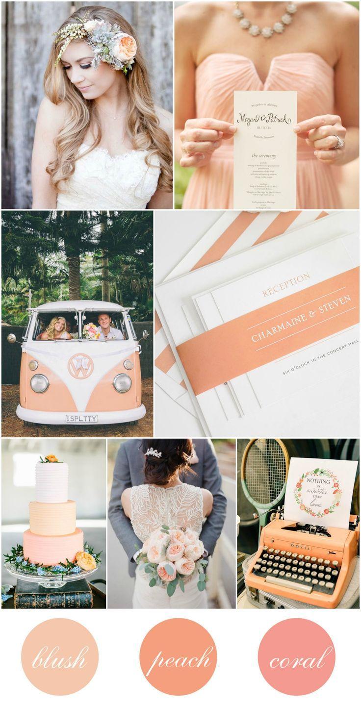 Свадьба - Peach   Blush   Coral Wedding Inspiration