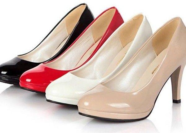 Wedding - Patent Leather Office Lady Pumps