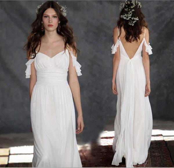زفاف - Elegance bohemian soft wedding dress