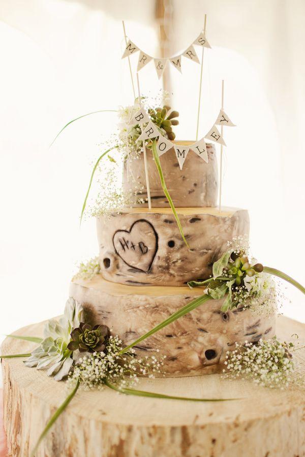 زفاف - Succulents & Bark