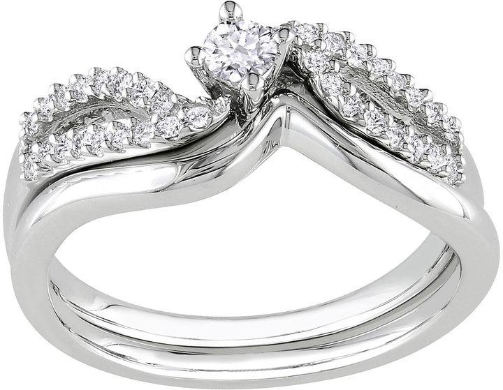FINE JEWELRY 1/4 CT. T.W. Diamond Bridal Ring SetSilver 2476432