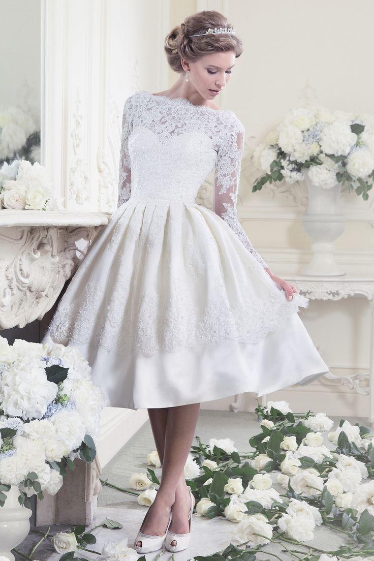 زفاف - 25 Utterly Gorgeous Tea Length Wedding Dresses