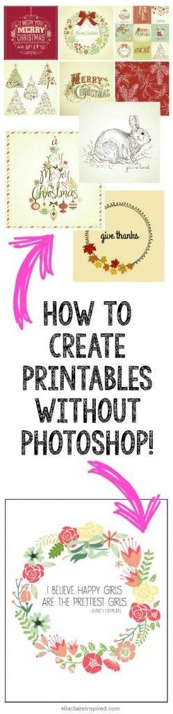 Свадьба - How To Create A Printable Without Photoshop